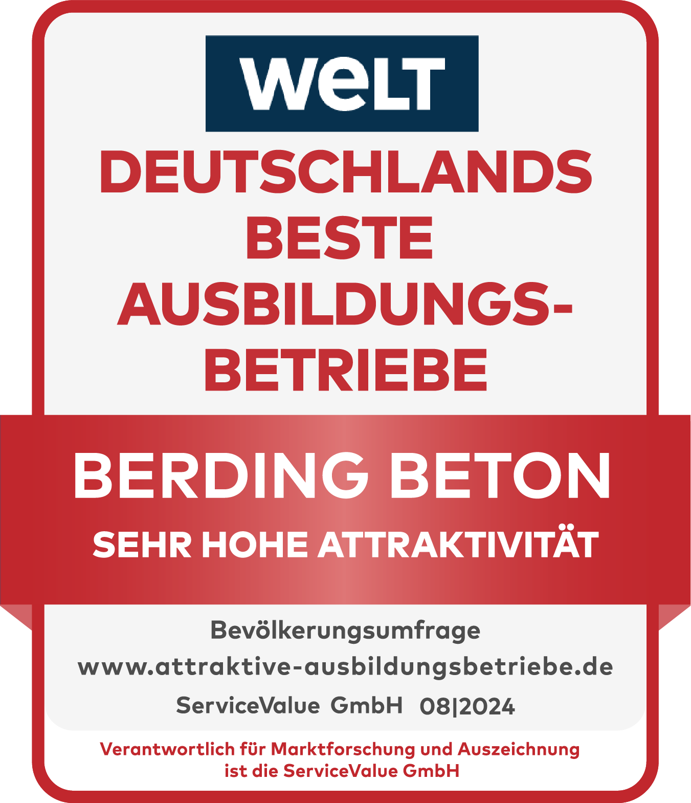 Deutschlands Beste Ausbildungsbetriebe 2024 - Berding Beton